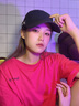 杨饰公子帽子男女韩版潮网红鸭舌帽学生休闲户外新款运动棒球帽时尚情侣嘻哈防晒帽子遮阳帽女 黑色(白字) 均码(35-59cm) 实拍图