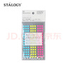 STALOGY 标签贴 标签纸贴纸 口取纸 便利贴 贴纸标签 圆点贴 便签 索引纸 5mm 混色荧光 实拍图