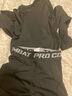 昇亿 儿童紧身衣训练服运动套装健身速干衣弹力保暖足球训练篮球服 【加绒】纯黑两件套 120 （24码 适合40-50斤） 实拍图