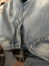 港蒂湾 牛仔裤男夏季破洞高街潮牌美式拉链牛仔裤子男小众设计感复古夏 蓝色(-破洞款YD728) L(100-120斤左右） 晒单实拍图