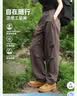 骆驼（CAMEL）[迪丽热巴同款]骆驼伞兵裤女户外工装休闲裤阔腿高腰弹力抽绳束脚 实拍图
