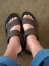 骆驼动感（camel active）凉鞋男真皮夏季防水防滑外穿两穿凉拖头层牛皮透气软底男士沙滩鞋 19288棕色 39 （按平常运动鞋码拍） 实拍图