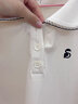 独束大码女装减龄娃娃领休闲POLOT恤2024年夏季新款简约气质上衣 米杏色 L (尺码：2) 拍前和客服确认尺码 实拍图