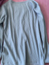 无印良品（MUJI）女式 弹力罗纹编织 圆领长袖T恤打底衫女款内搭 BB2OVA4S 烟熏蓝色 L  (165/88A) 晒单实拍图