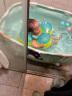 奔麦婴儿洗澡盆泡澡桶宝宝游泳桶大号家用儿童洗澡桶可折叠浴桶浴缸 蓝【免安装】加长113CM(配礼包) 实拍图