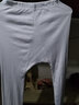 三枪（THREEGUN）新疆棉秋衣秋裤男士保暖裤纯棉抗静电修身弹力贴身打底秋裤 特白(男款) L 实拍图
