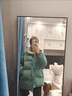 玛娇媚（Majiaomei）羽绒棉服女2025年新款冬季棉袄棉衣外套女加厚小个子立领面包服女 绿色 L 实拍图
