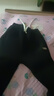 猫霓加绒裤子男冬季潮流宽松保暖束脚工装裤加厚九分运动休闲卫长裤 黑色-加绒加厚 XL【建议体重115-145斤左右】 实拍图