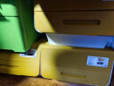 茶花（CHAHUA）收纳箱塑料收纳盒儿童玩具整理箱储物箱斜口前开叠加侧开收纳柜 【奶黄色】3个装 大号34L【45.5*38*31cm】 实拍图