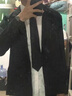 巨楠 春夏季休闲西装男士痞帅宽松长袖西服套装大码单西韩版潮流外套  001黑色(斜口袋) S  (80-95斤) 实拍图