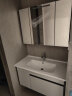 ANNWA浴室柜组合感应灯一体盆洗漱台现代简约洗手盆卫生间洗脸池1米 晒单实拍图