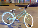 凤凰（PHOENIX） 自行车24寸单速日常通勤车女式上下班代步休闲单车学生车小清新 铝合金车把 26寸 若草绿 实拍图