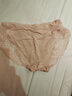 金三塔商场同款女士内裤100%桑蚕丝花边中腰三角裤真丝内裤女 粉色 1条 M 实拍图
