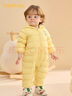 巴拉巴拉童装婴儿羽绒服宝宝轻薄连体衣抱衣爬服儿童冬装男童女童可爱萌趣 黄色小翅膀造型-白鸭绒 73 cm-充绒量38g 实拍图