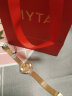 飞亚达（FIYTA）手表女 倾城系列石英锆石表圈金色满天星米兰带 节日礼物送女友 实拍图