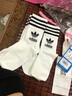 阿迪达斯三叶草袜子 新款运动休闲袜子男袜女袜经典跑步透气三双装袜子 JL7668/三双装 35-38码 实拍图