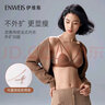 伊维斯（ENWEIS）【可可小耳朵】无钢圈大胸显瘦敲薄性感交叉带深V无痕内衣女文胸 焦糖 M (160适合：70ABCD,75ABC) 实拍图