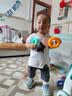 邻家米其童装男童套装冬装加绒加厚三件套1-6岁儿童宝宝男孩冬季3小孩衣服 XT3608（三件套）- 贴兜款 110 码/身高95-105cm（3-4岁） 实拍图