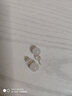 千载一玉  和田玉耳钉 女款小清新18K金碧玉羊脂玉圆珠金镶玉耳饰 羊脂白玉款约8毫米 实拍图