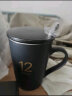 瓷魂 马克杯陶瓷杯子咖啡杯情侣茶杯男女大容量390ml 黑色12oz可定制 实拍图