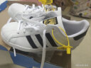 阿迪达斯（adidas）男女鞋 SUPERSTAR 三叶草经典金标贝壳头板鞋 力荐!升级款FU7712/EG4958偏大 38码/5(UK) 实拍图