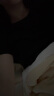京东京造【抗菌小白T】5A抑菌抗发黄T恤女新疆棉t恤女夏短袖纯色T黑色 L 实拍图