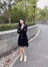 达芙妮（DAPHNE）白色皮高跟短靴女2024新款秋冬季抗寒百搭厚底软皮切尔西瘦瘦靴子 米白色（单层） 38 实拍图