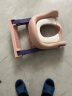 奔麦儿童马桶坐便圈小宝辅助器楼梯式男女孩婴儿阶梯家用蹲厕折叠尿凳 (软垫升级款)防滑脚踏加宽粉 粉色 实拍图