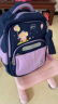 Edison小学生书包女1-3年级轻便反光多隔层校园儿童背包 2391-2紫色 晒单实拍图