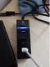 毕亚兹 USB3.1分线器3.0 Type-C转USB多接口集线器 苹果华为小米笔记本电脑一拖四4口 HUB10-黑色 0.5米 实拍图