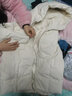 素羽轻罗羽绒服女中长款冬2025年新款韩版加厚宽松面包服学生外套上衣女装 米白色 M 实拍图
