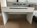 暖阁小屋奶油风实木书桌法式轻奢电脑桌家用卧室学习桌办公桌小户型医美桌 奶油色单桌 120*60*75cm 实拍图