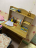 佳家林家用电脑桌简约落地书架一体桌现代书房写字学习电脑桌子 【书架款】橡木色80cm 实拍图
