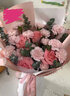 植伴康乃馨百合鲜花生日祝福探望病人母亲节鲜花速递送妈妈全国同城店 B款-19朵康乃馨玫瑰混搭 实拍图