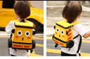 WHEELY BABY幼儿园书包儿童背包小汽车3-6岁男孩女生日礼物消防车双肩包大黄 实拍图