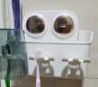 太力 吸盘牙刷置物架免打孔漱口杯洗漱牙缸牙刷杯膏卫生间浴室置物架 实拍图