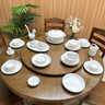 NINE CRANES高级感餐具套装餐具家用景德镇骨瓷乔迁新居中式碗碟整套锦盒 【60件10人骨瓷套装】高档锦盒装 实拍图
