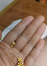 六福珠宝 足金栀子花黄金项链女款套链计价 GMGTBN0009AA 约4.44克-S扣 实拍图