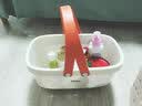 芮丽雅（RUILIYA）学生宿舍神器浴篮手提篮沐浴篮子澡堂洗澡篮洗浴筐洗漱筐沥水篮子 北欧灰小号【升级款浴篮】 实拍图