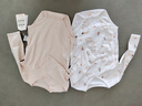童泰婴儿连体衣新生儿衣服包屁衣春秋纯棉宝宝长袖爬服2件装卡其 73cm 实拍图