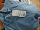 京东京造长袖T恤摇粒绒秋冬加绒冲锋衣半高领卫衣叠穿打底 灰蓝色 M 实拍图