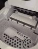 奥克斯（AUX）制冰机家用商用小型迷你15KG全自动制冰机学生宿舍商用奶茶店KTV冰块机可沉可浮子弹冰 象牙白（升级+自清洗冰块可调） 实拍图