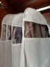 JEKO&JEKO衣服防尘罩防尘袋10件套大衣羽绒服衣物收纳袋透明衣罩挂衣袋灰色 实拍图