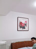 悠弦手绘真迹鸿运当头国画山水画风水靠山图字画客厅装饰画办公室挂画 A鸿运当头 圆角桐木框 红木色 实木画框163*83厘米 实拍图