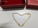 中国黄金（CHINA GOLD）18K金项链黄金项链素链O字链项链肖邦链麻花链送女友女神节礼物 18K金麻花链【约0.73g】 实拍图