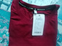 真维斯（JEANSWEST）纯棉t恤女士夏季2025新款休闲慵懒风短袖女装潮流宽松半袖上衣服 酒红 纯色 M 实拍图