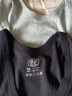浪莎男士背心男100%纯棉夏季透气汗衫无袖弹力背心运动打底衫 白1+黑1 XL/175 实拍图