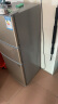 韩萨帝（HANSADI）小冰箱迷你租房小型家用升级节能效双开门出用宿舍大容量冷藏冷冻宿舍用迷你电冰箱 BCD-78A158 三温区 升级款+抽屉 金色 实拍图