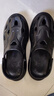 海澜之家HLA凉鞋男士洞洞鞋包头舒适拖鞋HAALXM2DBK120 黑色40/41(双码) 实拍图