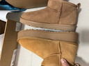 拉夏贝尔女士雪地靴加厚保暖低温保暖防风女靴防滑鞋底设计舒适雪地靴 驼色 0835真皮 38 实拍图